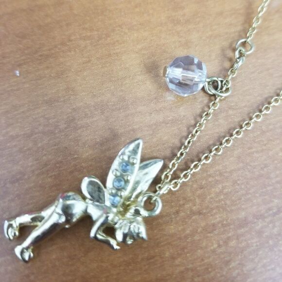 Gold Tinkerbell necklace - Picture 7 of 8